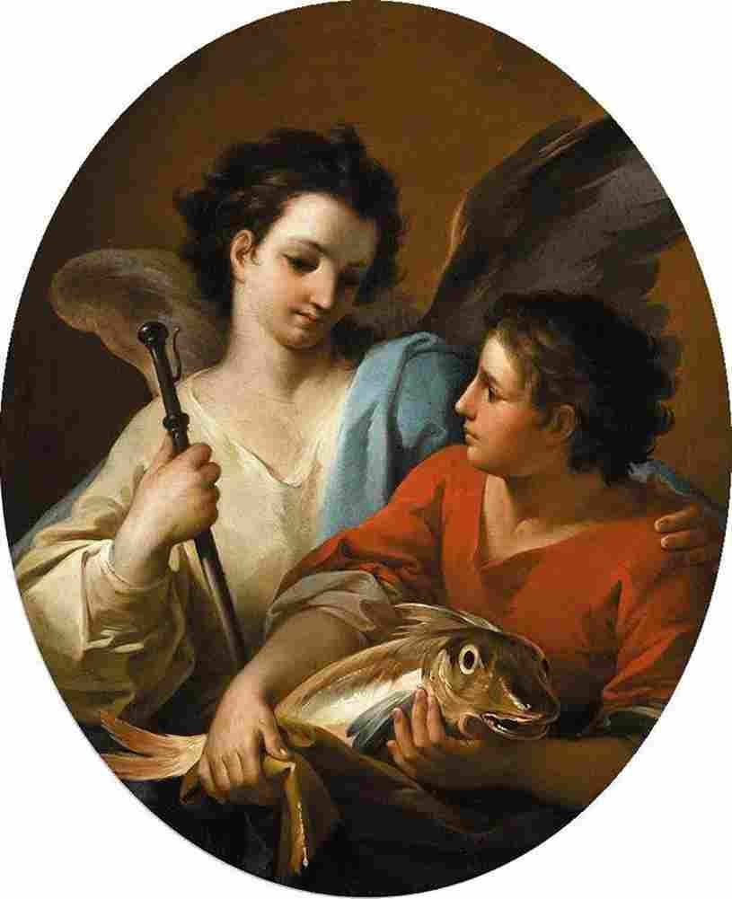 giaquinto tobias and the angel Art A4 Photo Print