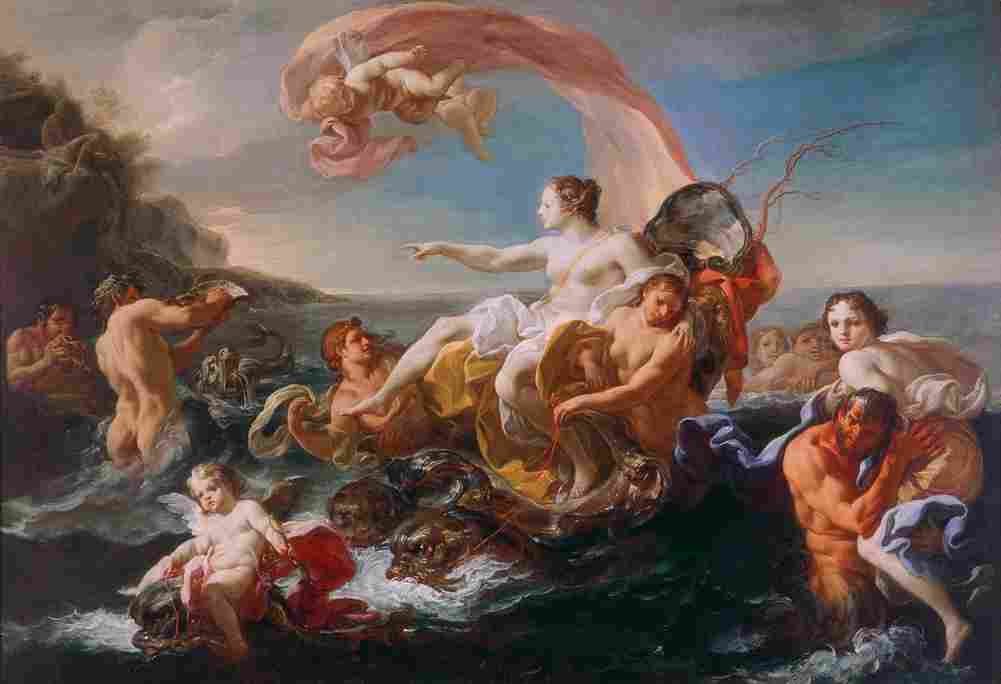 giaquinto triumph of galatea Art A4 Photo Print