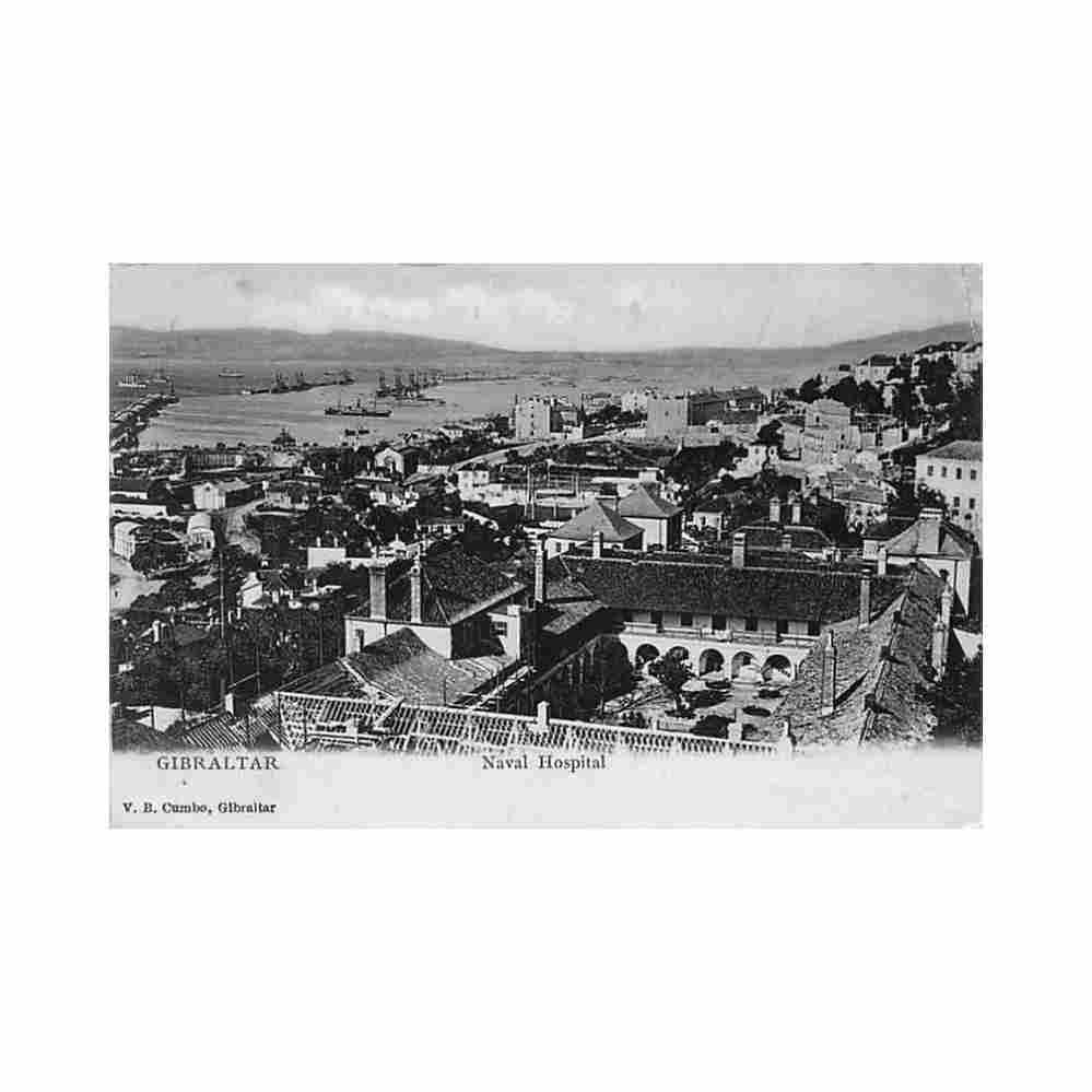 gibraltar naval hospital published by v b cumbo Vintage A4 Photo Print