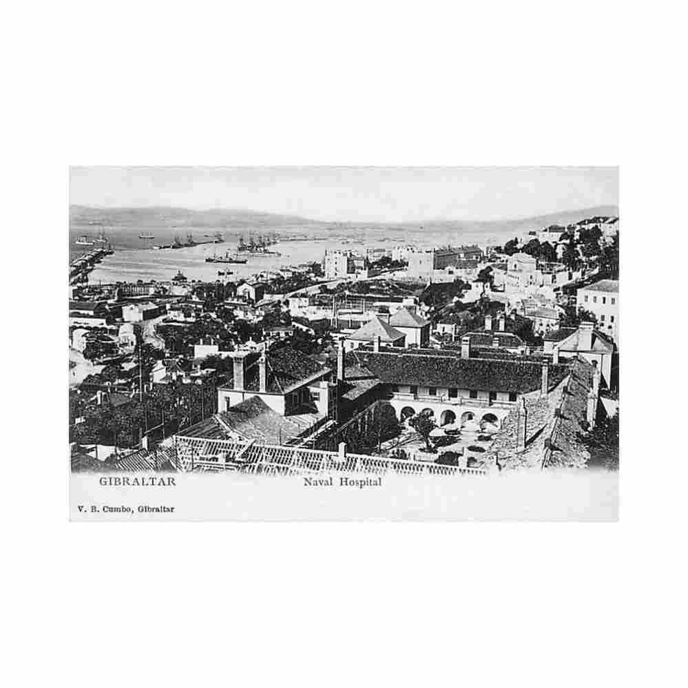 gibraltar naval hospital v b cumbo Vintage A4 Photo Print