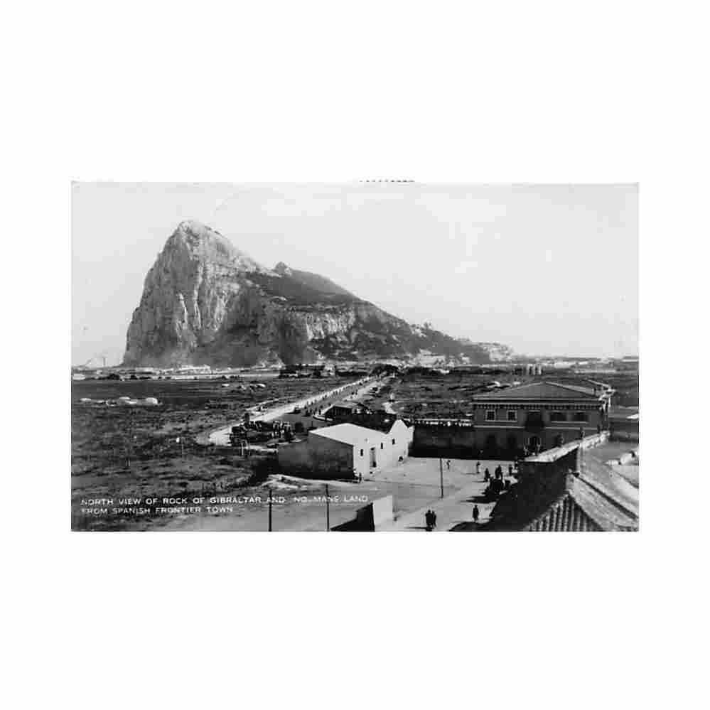 gibraltar north view of rock the rock ic studio Vintage A4 Photo Print