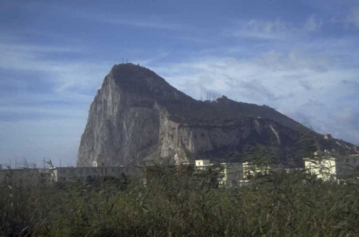 gibraltar rock formation 1980s 1990s A4 Photo Print