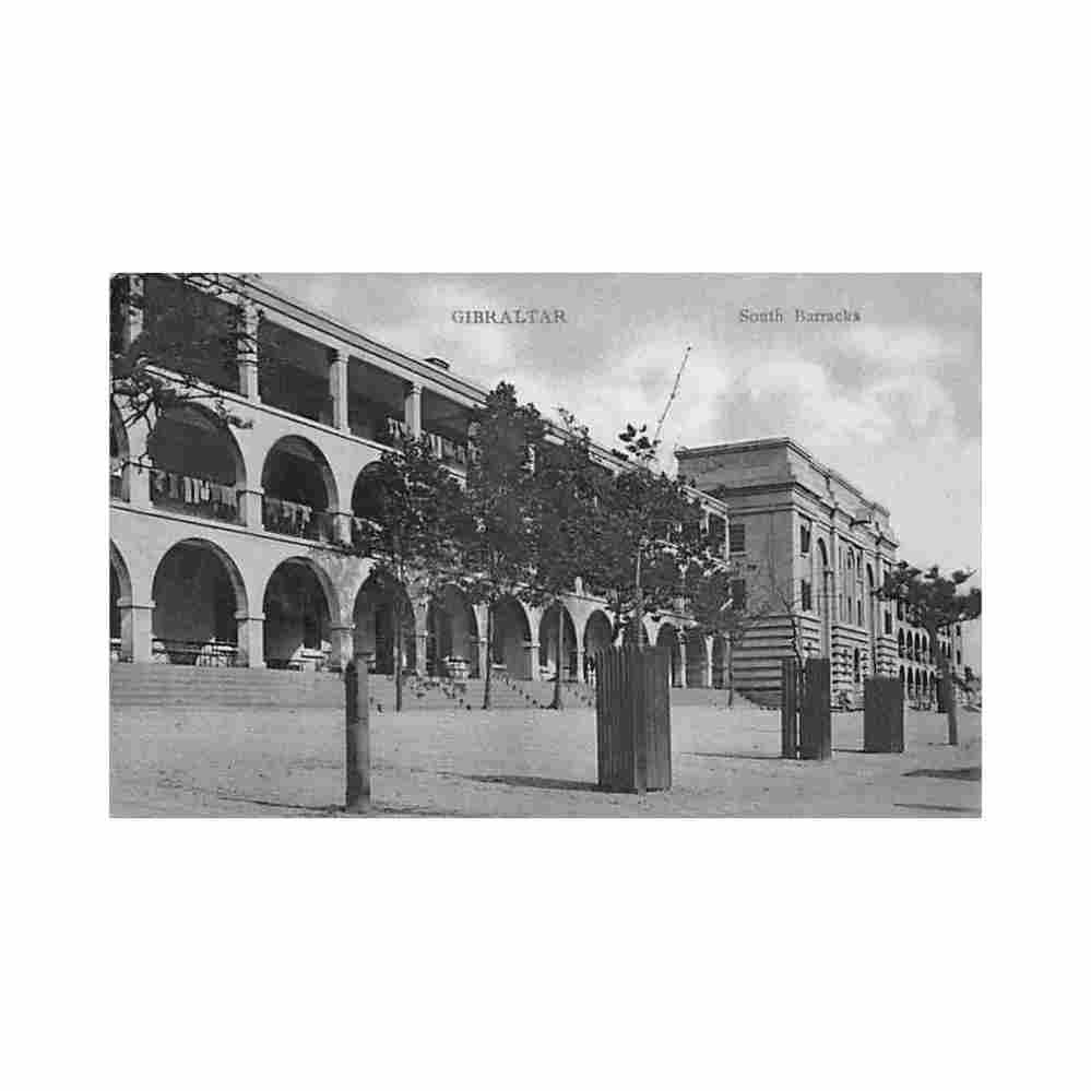 gibraltar south barracks v b cumbo Vintage A4 Photo Print