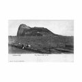 gibraltar the rock from n w v j c 2c Vintage A4 Photo Print