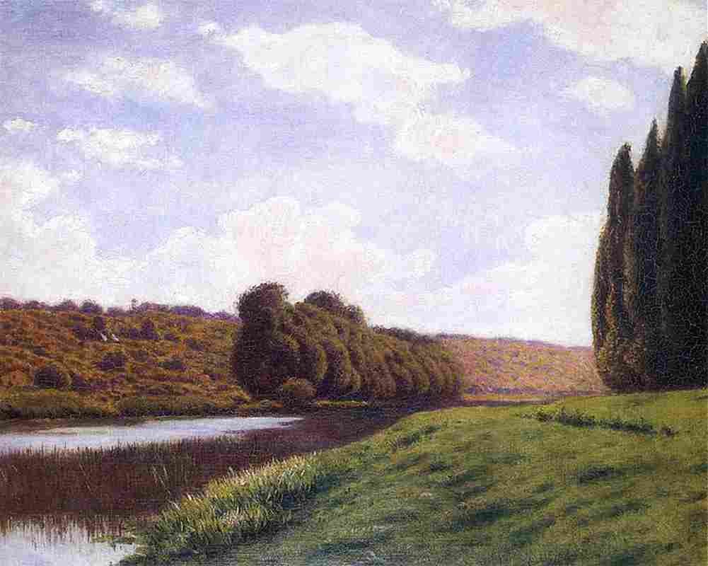 gier Italian Landscape with Cypresses Art A4 Photo Print