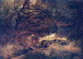 gieryMak Apple tree Over Stream Art A4 Photo Print