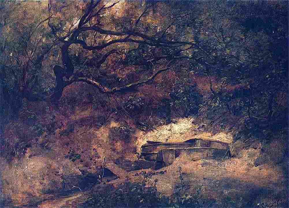 gieryMak Apple tree Over Stream Art A4 Photo Print
