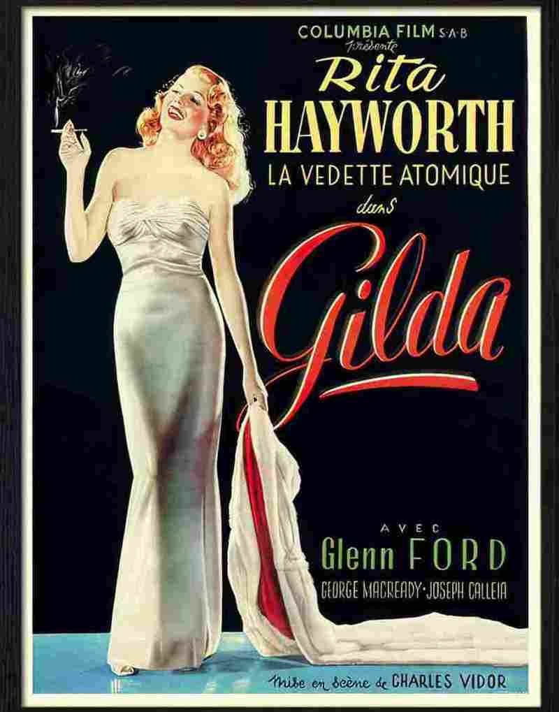 gilda rita hayworth movie poster Advert A4 Photo Print