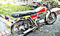 gilera 50 touring motorbike A4 Photo Print