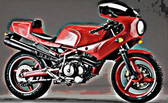 gilera sarurno bialbero 500 motorbike A4 Photo Print