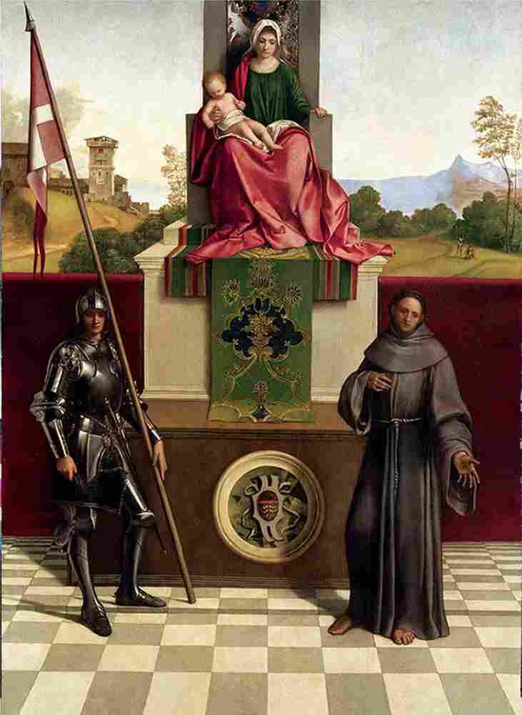 gior Enthroned Madonna Art A4 Photo Print