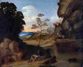 gior Landscape with Sunset Art A4 Photo Print