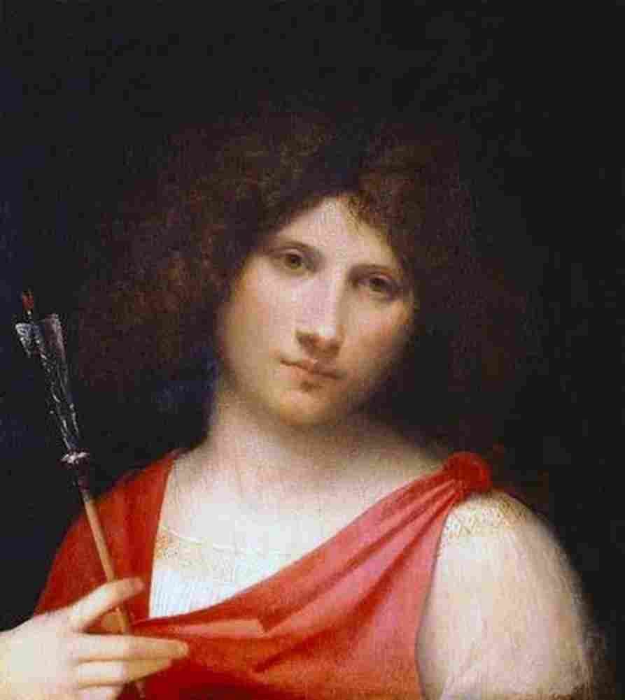 gior Young Man with Arrow Art A4 Photo Print