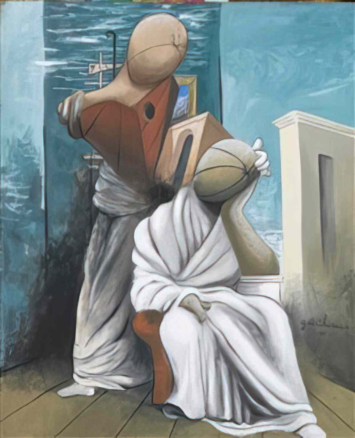 giorgio de chirico architettura e filosofia Art A4 Photo Print