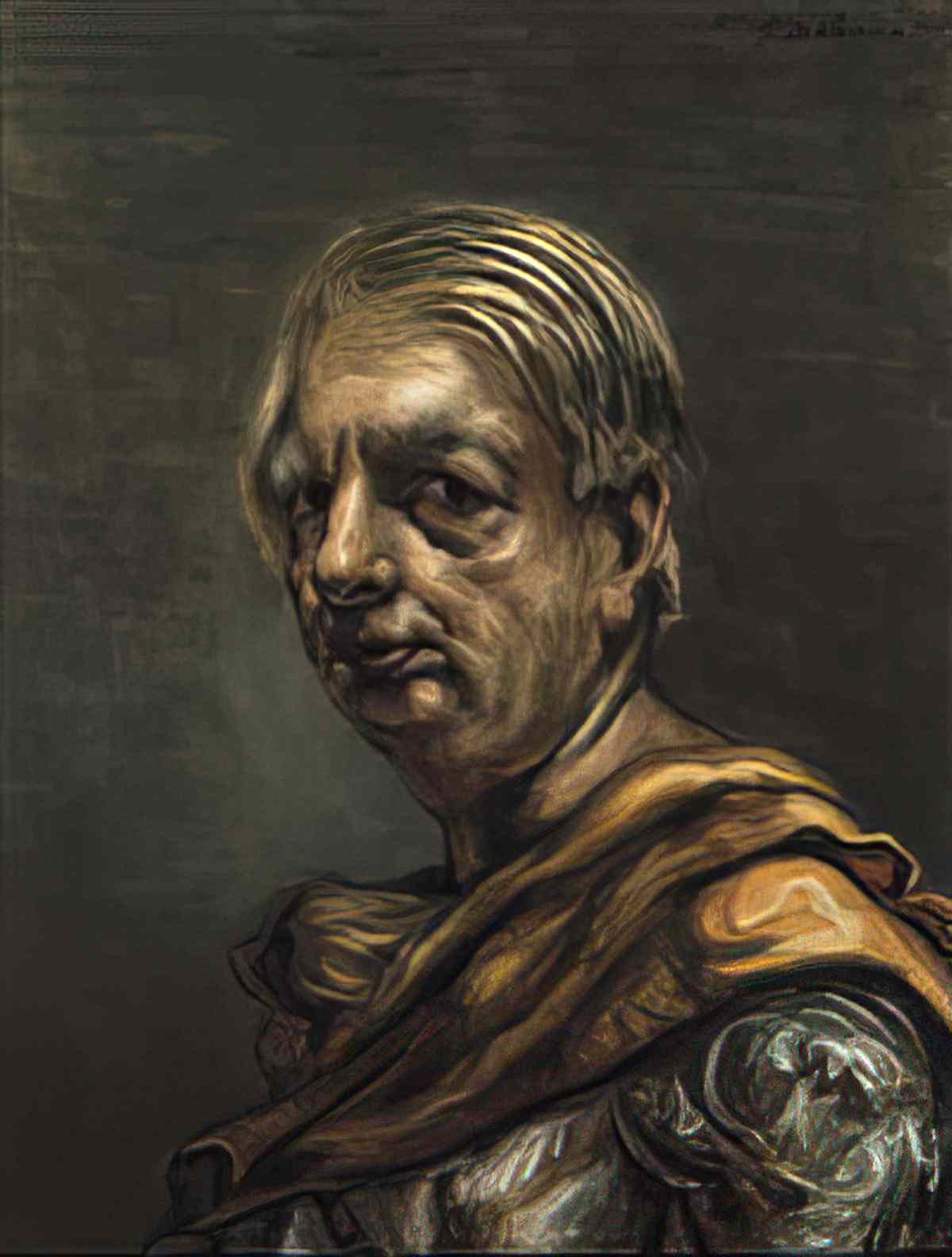 giorgio de chirico autoritratto con manto giallo Art A4 Photo Print