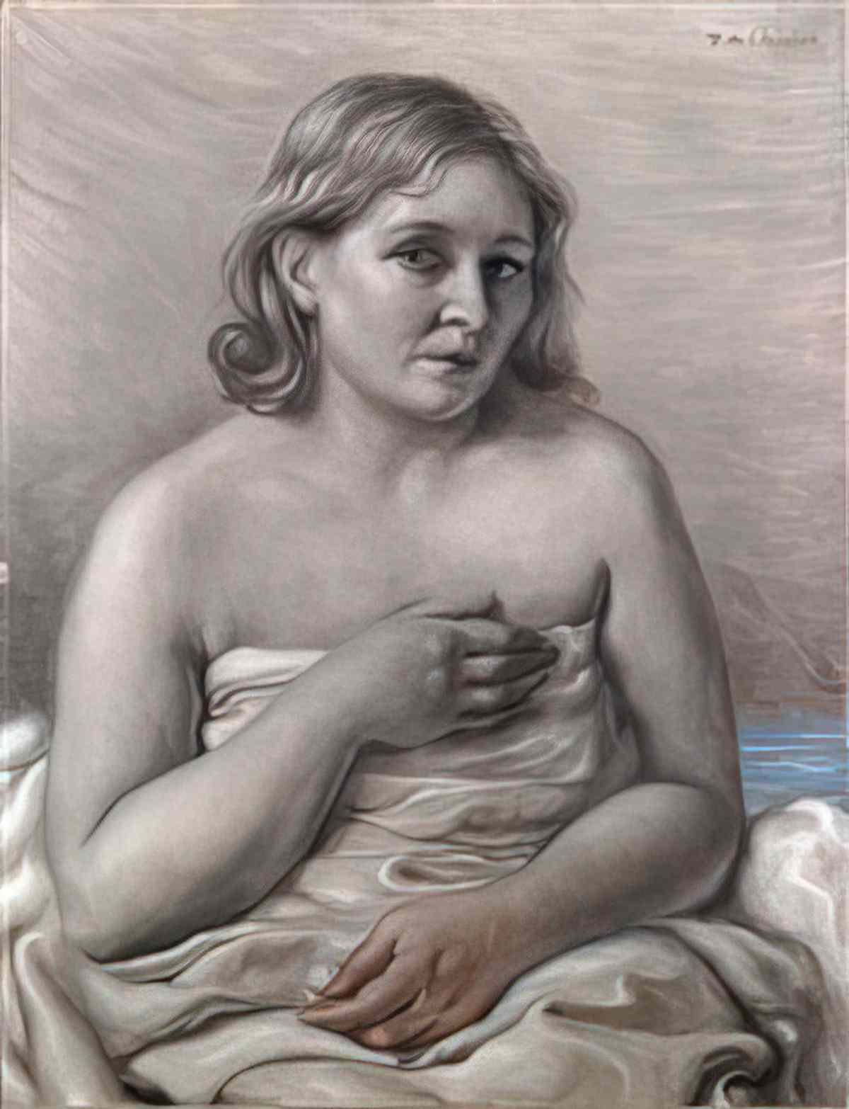 giorgio de chirico bagnante nudo Art A4 Photo Print