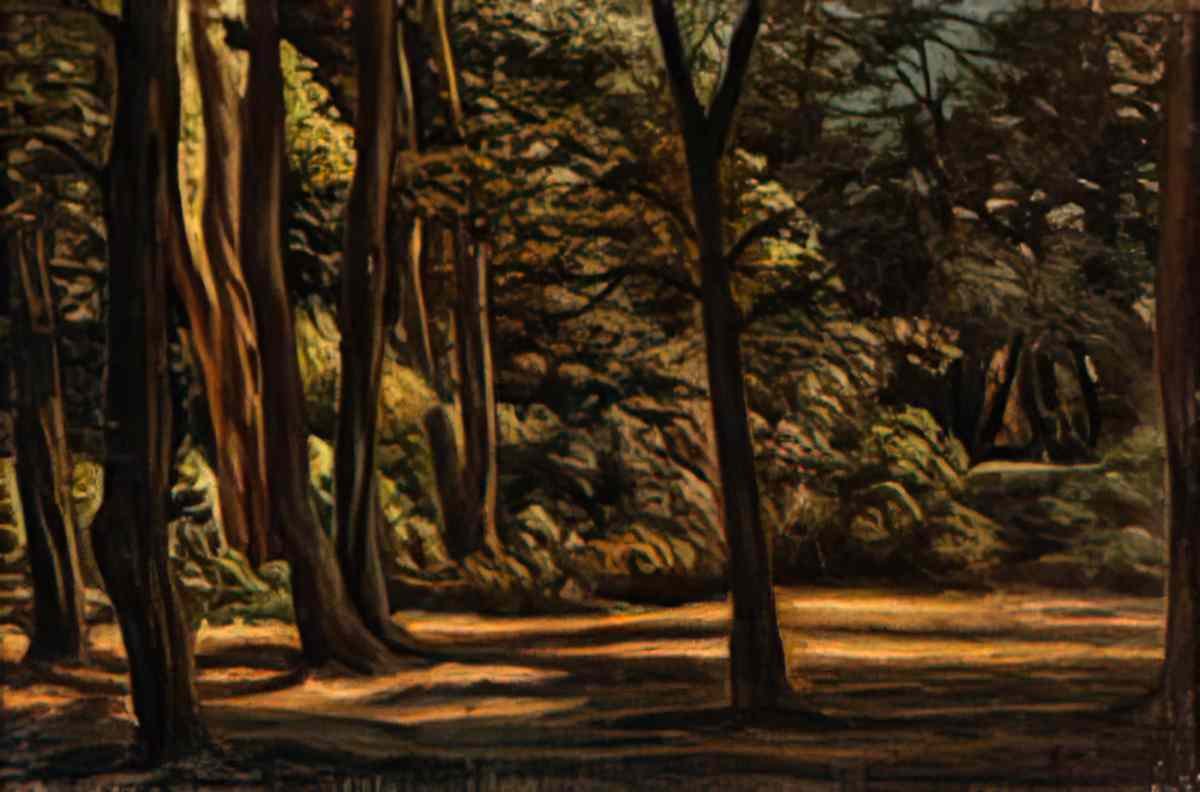 giorgio de chirico bosco in versilia Art A4 Photo Print