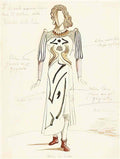 giorgio de chirico bozzetto per costume di mila di codra la figlia d Art A4 Photo Print