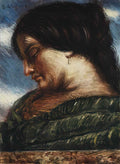 giorgio de chirico busto di donna in verde Art A4 Photo Print