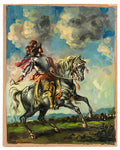 giorgio de chirico cavaliere sferzante e il suo cavallo Art A4 Photo Print