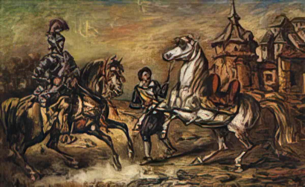 giorgio de chirico a bugler on horseback Art A4 Photo Print