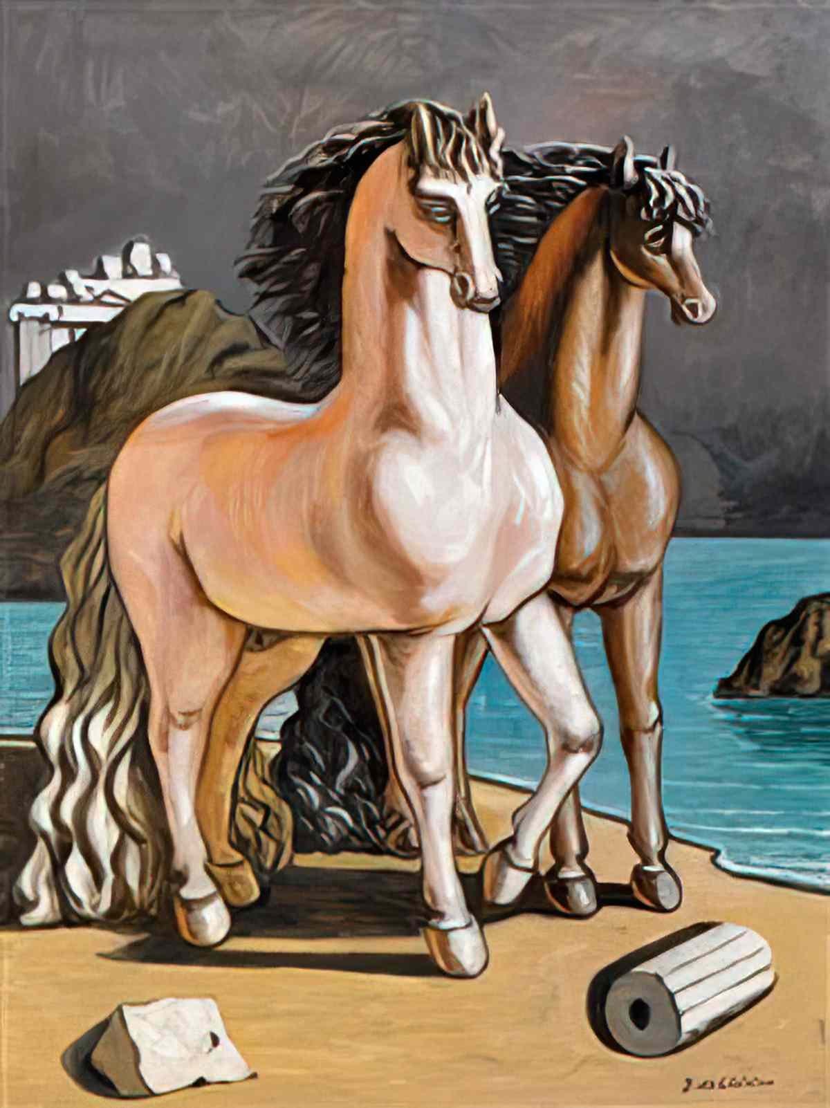 giorgio de chirico archeologi Art A4 Photo Print