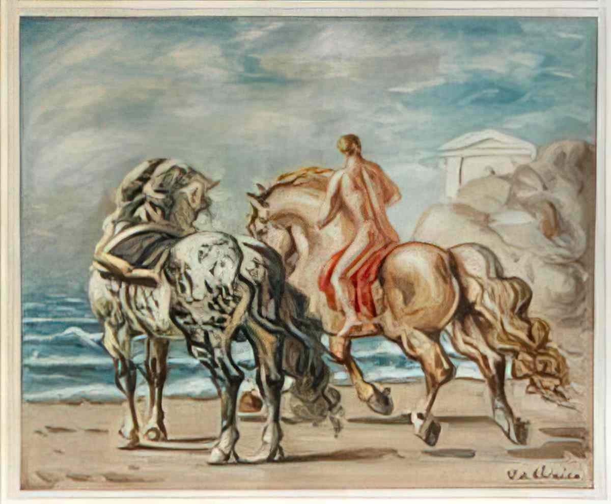 giorgio de chirico autoritratto con turbante Art A4 Photo Print