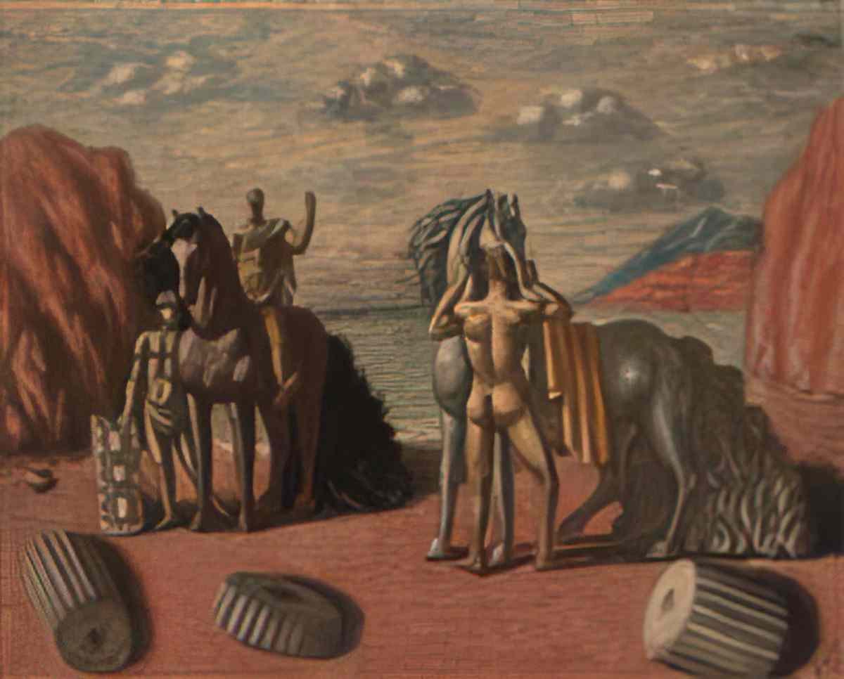 giorgio de chirico autoritratto self portrait Art A4 Photo Print