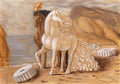 giorgio de chirico cavalli in riva al mare Art A4 Photo Print