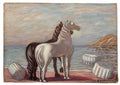 giorgio de chirico cavalli in riva al mare2 Art A4 Photo Print