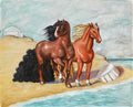 giorgio de chirico cavalli in riva al mare4 Art A4 Photo Print