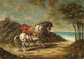 giorgio de chirico cavalli in riva al mare5 Art A4 Photo Print