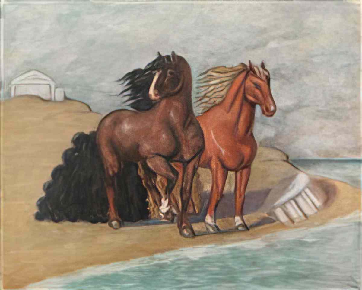 giorgio de chirico bagni misteriosi Art A4 Photo Print