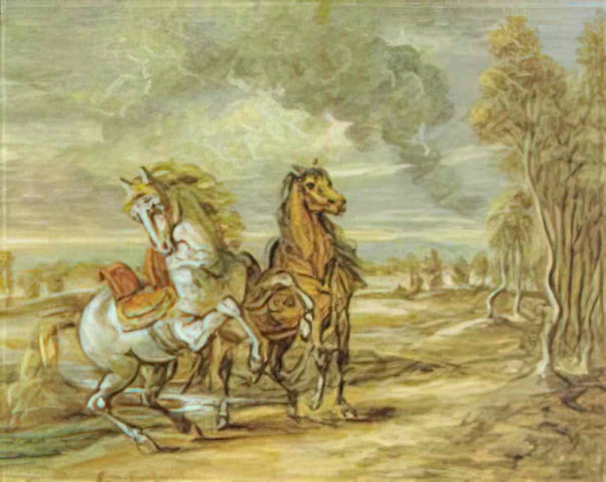 giorgio de chirico bosco in versilia 1938 ca Art A4 Photo Print