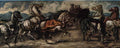 giorgio de chirico cavalli sotto un castello Art A4 Photo Print
