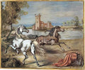 giorgio de chirico castore domatore di cavalli Art A4 Photo Print