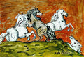 giorgio de chirico cavaliere e cavallo Art A4 Photo Print
