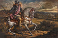 giorgio de chirico cavalieri in un paese1 Art A4 Photo Print
