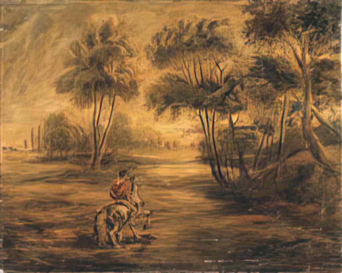 giorgio de chirico cavalieri nel bosco Art A4 Photo Print