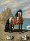 giorgio de chirico cavallo in riva al mare5 Art A4 Photo Print