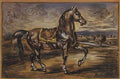 giorgio de chirico cavallo in un paese Art A4 Photo Print