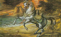 giorgio de chirico cavallo spaventato dalla tempesta Art A4 Photo Print