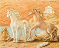 giorgio de chirico cavalli in riva al mare18 Art A4 Photo Print