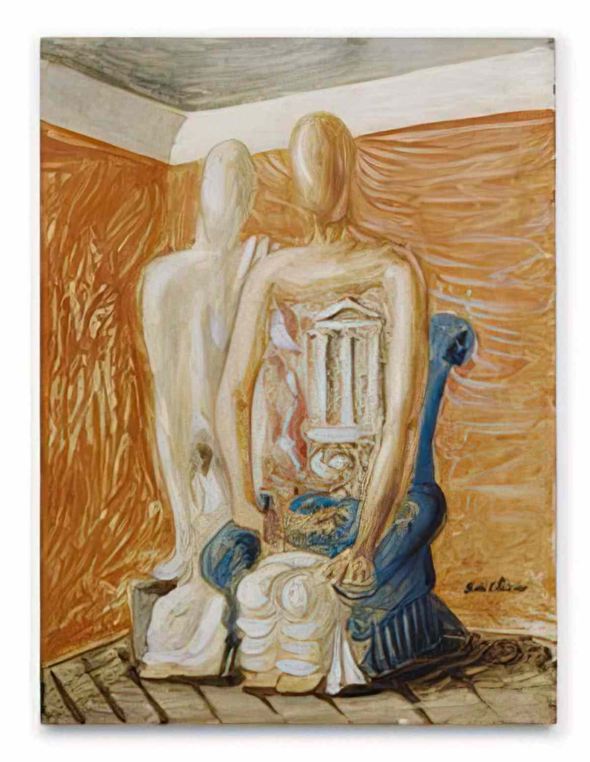 giorgio de chirico cavalli in un paese1 Art A4 Photo Print