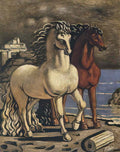 giorgio de chirico due cavalli in riva al mare10 Art A4 Photo Print