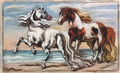 giorgio de chirico due cavalli in riva al mare4 Art A4 Photo Print