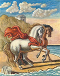giorgio de chirico due cavalli in riva al mare7 Art A4 Photo Print