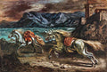 giorgio de chirico cavallo bianco in riva al mare1 Art A4 Photo Print