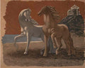 giorgio de chirico cavallo con drappo rosso1 Art A4 Photo Print