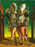 giorgio de chirico cavallo e cavaliere in un bosco Art A4 Photo Print